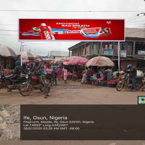 Mini Eyecatcher Billboard Market Arcade at Ile Ife market, osun state