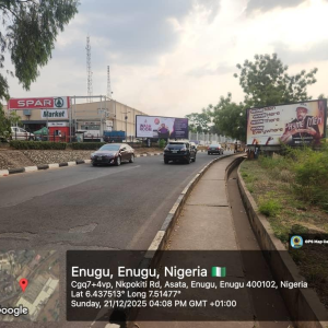 48 Sheets Billboard Enugu Spar Mall, Enugu State