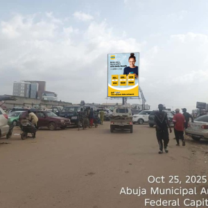 Portrait Billboard At Jabi Inter-State Motor Park, Fct, Shopping Mall, Abuja.