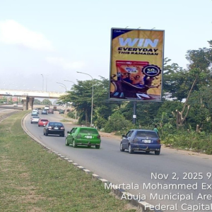 Portrait Billboard Muritala Mohammed Way ,Ring Road 3 Intersection, Abuja