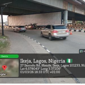 Wall Panel Billboard Mende under bridge, Maryland, Lagos