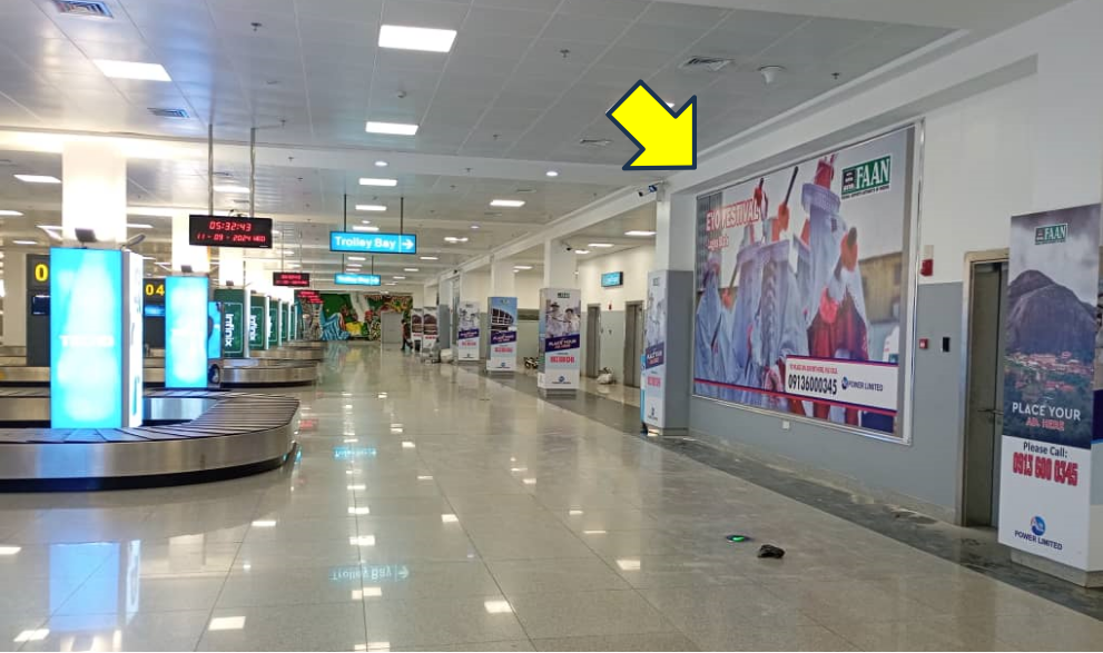 Wall panel Billboard International Airport By The Trolley/Nahco Store, Lagos 1 Wall panel Billboard International Airport By The Trolley/Nahco Store, Lagos