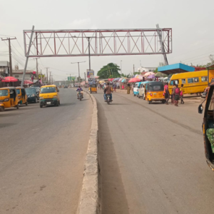 Gantry Billboard at Iju-ishaga Road By Balogun Bus Stop Lagos State.