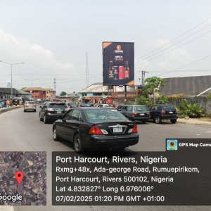Portrait Billboard Ada-George Road by Gateway junction Port Harcourt, Rivers State