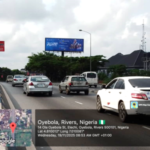Unipole Billboard Aba road by Garrison Flyover junction, Port Harcourt, Rivers State