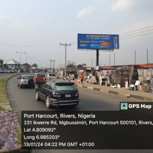 Unipole Billboard Ikwere Road Opposite GTBANK Facing Ust Roundabout Port Harcourt, Rivers State