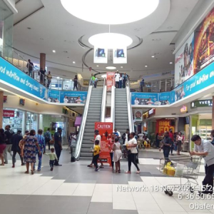 Wall Mount Billboard Bulkhead Display Ikeja City Mall lagos.