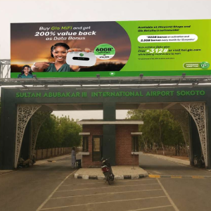 Gantry Billboard Sultan Abubakar III International Airport, Sokoto State