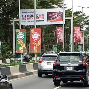 Gantry Billboard 2nd Avenue junction by Awolowo road, Bourdillon, Lagos