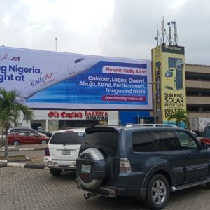 Wall Drape Billboard Entrance Road inside MMA2 Parking lot – 007 A, Lagos.