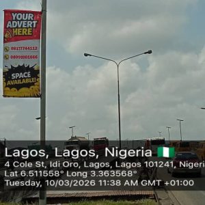 Outdoor Billboards advertising agency in Lagos Nigeria - DSTV- BRT Branding and Digital Marketing 56 Lamppoles at Funsho William Avenue , Lagos