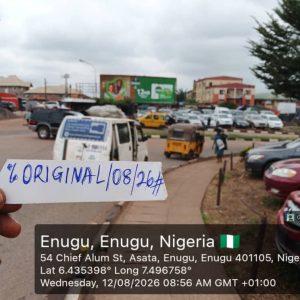 Large format billboard Along Otigba by P & T Quarters, Market Road ftf Holy Ghost and Ogui Road Enugu.