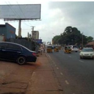 Unipole Billboard Enugu: Along Njemanze by Artisan Market, Facing traffic to stadium, Ogui road, Enugu...2 mins to Otigba junction, Enugu.