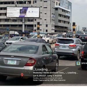 Unipole Billboard Along Mobolaji bank Anthony way by Aviation Plaza, Lagos .