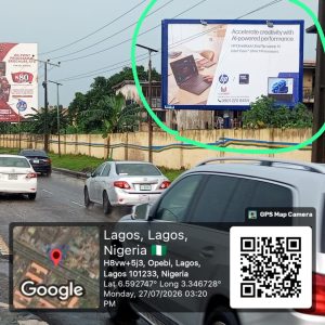Backlit Billboard Mobolaji Bank Anthony Way Inside Police College, Lagos