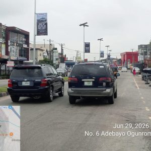 Lamppoles inside ogudu fft Ojota, alapere towards Oworoshoki express, Lagos.