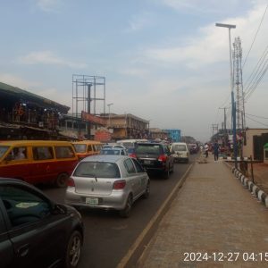 Portrait Billboard in Forestry Road Ftf King Square Road Round About , Benin