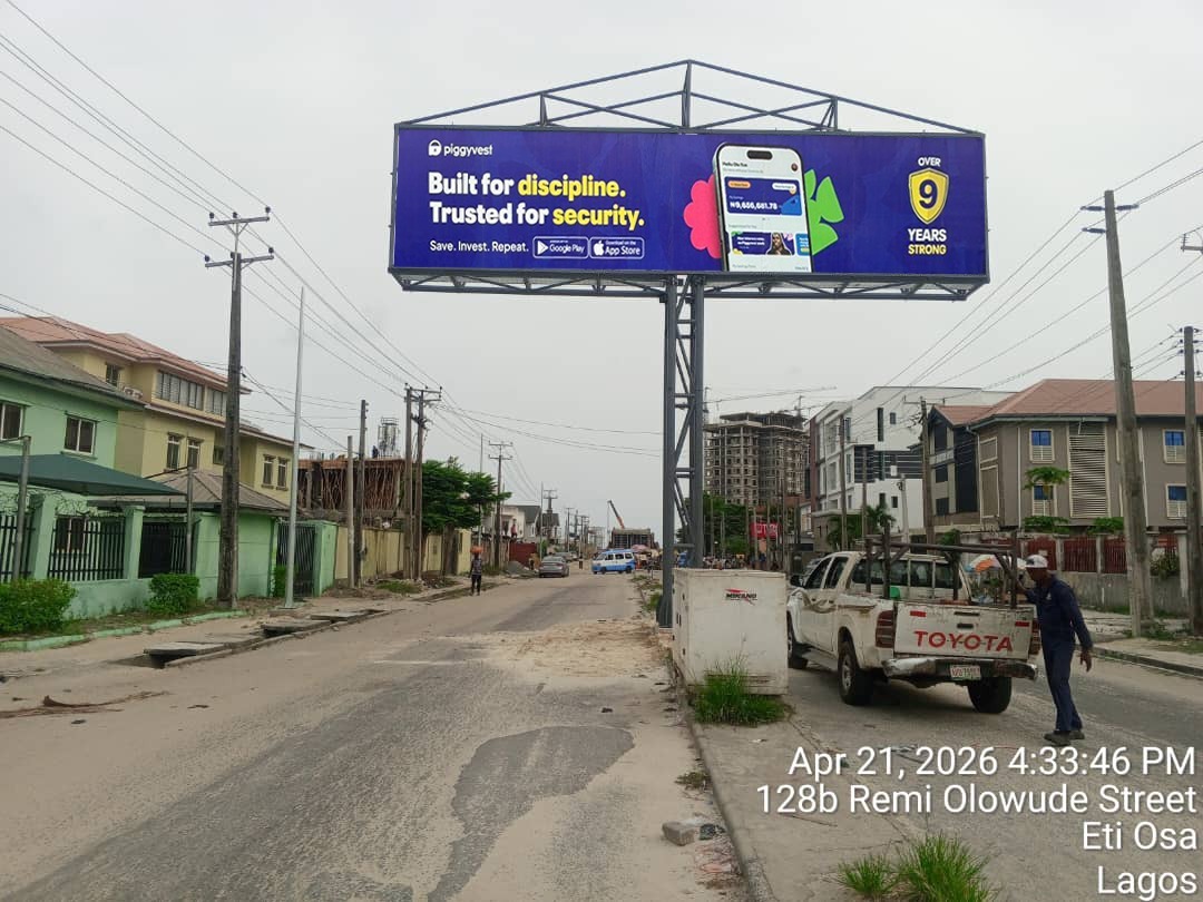 Eyecatcher Billboard Remi Olowude Street, Lekki Linking Maruwa bus stop and Coastal Road, Lagos