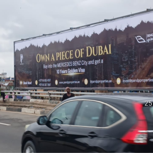 Wall Panel At Clinic Road, Adekunle Towards 3rd Mainland Bridge, Lagos