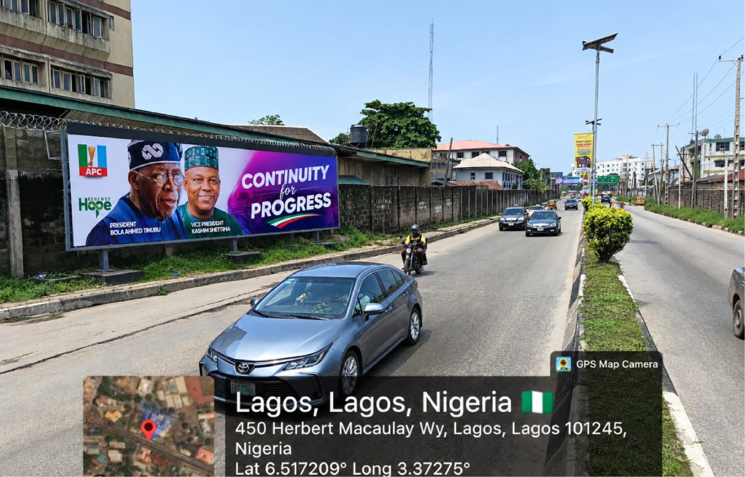 Wall Panel Along WAEC Yaba Lagos